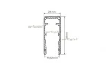 Профиль ALU-HANDRAIL-2000 FOR GLASS 17.5 (Алюминий) 015477 Arlight