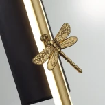 Настенный светильник Odeon Light Strekoza 5413/18WL античная бронза/алебастр/декор металл LED*18W 3000K (220V)