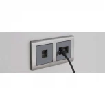 Рамка на 2 поста Metallic (глянцевый никель) Werkel W0021602 (a051002)