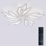 Потолочная люстра светодиодная с пультом ДУ 100W, белый, LED Natali Kovaltseva Rif LED LAMPS 81118/4C (регулировка яркости, 220V)