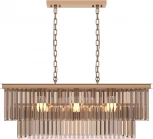 Подвесная люстра Maytoni Revero MOD085PL-08G (220V, хрусталь, подвески, на цепи)