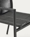 Стул уличный La Forma (ex Julia Grup) Culip (Серый/ Веревка)