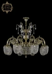 Подвесная люстра с хрустальными подвесками Art Classic 31.23 31.23.8.KR210SP.250IT.GB.Sp