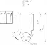 Настенный светильник с выключателем Nowodvorski Stalactite 8354 (220V)