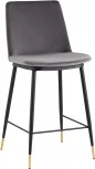 Стул полубарный Stool Group Мелисса велюр темно-серый УТ000035752