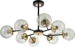 Потолочная люстра на штанге Escada Miracle 1146/8P E27*40W Black/Brass (220V, шарики)