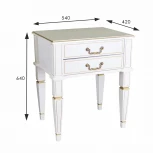 Тумба Васко В 118Н белый ясень/золото от фабрики Mebelik