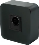 ТВ-розетка (черный) Stekker София 49311