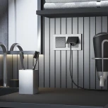 Выключатель одноклавишный проходной (hammer черный) Werkel W1212008 (a052055)