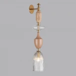 Бра Odeon Light Terra 5414/1W античная бронза/терракот/беж/стекло/керамика E14 1*40W (220V)