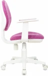 Кресло детское Бюрократ CH-W356AXSN малиновый Light-15 крестов. пластик пластик белый