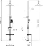 Душевая стойка Lemark LM8803C