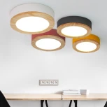 Потолочный светильник круглый Wudda D50 Желтый ImperiumLoft Wudda01 (179769-26) (LED, 220V, круглые)