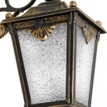 Настенный фонарь уличный Кузнечное дело Квадро 33-001-ЧЗ (220V, ковка, под старину, IP54)