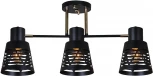 Потолочная люстра на штанге Reluce 06074-3.3-03 BK+FG (220V)