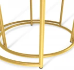 Столик журнальный SHT-CT7 мрамор каррара белый/золото от фабрики Mebelik