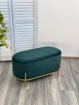 Пуф для гостиной ZEN BLUVEL-78 зеленый, велюр / золотой каркас M-City 629M04974