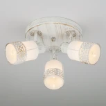 Спот Eurosvet 20025-20026 20026/3 белый с золотом (220V, круглые)