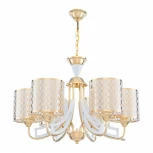 Подвесная люстра Arte Milano Florentia-3387 303387/6 Wh/Gd (220V, на цепи)