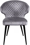 Стул Top Concept Richard ромб, бархат серый 27