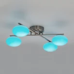 Потолочная люстра RGB на штанге Citilux Atman Smart CL226A141 (LED, 220V, голосовое управление, пульт управления, управление смартфоном, умный дом - Алиса, Маруся, Салют)