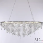 Подвесная люстра светодиодная APL LED Sicilia SH505.0.60.B.Ni.4000 (220V, хрусталь, на тросе)
