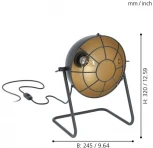 Интерьерная настольная лампа-прожектор Eglo Treburley 43185 (220V, выключатель)