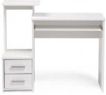 Компьютерный стол Woodville Джаз-24 левый белый 377216