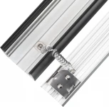 Профиль LINE-5075-U-HONEYCOMB-2000 BLACK (Arlight, Алюминий) 044885