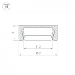 Профиль MIC-3000 ANOD (Алюминий) 029763 Arlight