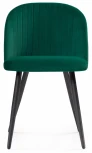 Стул Woodville на металлокаркасе Gabi 1 dark green / black 15352