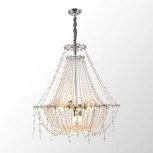 Подвесная люстра Lussole Rains LSP-6001 (220V, хрусталь, на цепи)