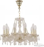 Подвесная люстра Bohemia 104 104/10/165 G (220V, подвески, на цепи, подсвечник, свеча)