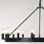 Подвесная люстра Citilux Смитсон CL470118 (220V, на цепи, свеча, круглые, под старину, кольцо)