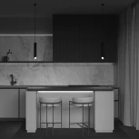 Подвесной светильник Lipari GU10 1x35Вт Maytoni Technical P044PL-01-30GU10-B (220V, на проводе, круглые)