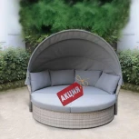 Диван-трансформер из искусственного ротанга Afina AFM-325G Grey