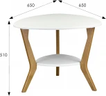 Стол журнальный BeautyStyle 15 белый/бук от фабрики Mebelik