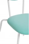 Стул Woodville на металлокаркасе Мареон катания лагун / белый матовый 510616