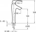 Смеситель Jacob Delafon Symbol E19774-CP для раковины