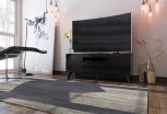 Тумба ТВ Бруклин, 1200 черный глянец, Любимый дом
