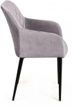 Стул с подлокотниками Robert, бархат светло-серый 26 Top Concept ROBERT 75057