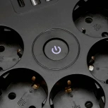 Удлинитель 5-и местный 2,5 метра с заземлением 2хUSB Type A+C Stekker Comfort 49656