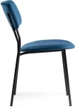 Стул Woodville на металлокаркасе Фиер морской / черный глянец 494367