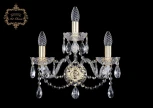 Бра Art Classic 10.12 10.12.2+1.141.Gd.Sp (220V, хрусталь, подвески, подсвечник, свеча)