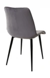 Стул Поль серый #27, велюр / черный каркас, 4 шт./ 1 к.