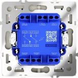 Проходной переключатель двухклавишный (сталь) Voltum S70 VLS020305