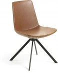 Обеденный стул La Forma (ex Julia Grup) Zeva (Коричневый/ Пена,Металл,Сталь)