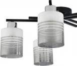 Потолочная люстра Escada Torenia 1132/5P 5x60Вт E27, металл/стекло, черный/хром, матовый/дымчатый (220V)