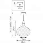 Подвесной светильник Lightstar Genni 798031 (220V, на проводе, круглые)