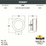 Архитектурная подсветка Fumagalli Tommy 2M1.000.000.LXD1L (220V, IP66)